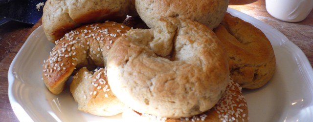 I don’t know that I’ll ever get tired of a hot bagel, fresh out of the oven, smeared with cream cheese and jelly.  But sometimes, I do want a little...