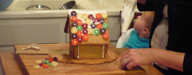 My son was flipping through my copy of Joy of Cooking a couple of months ago and came upon the recipe for a Gingerbread House. He was captivated! We read...