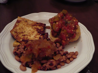 Tomato Gravy on Biscuit