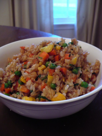 Gluten Free Fried Brown Rice