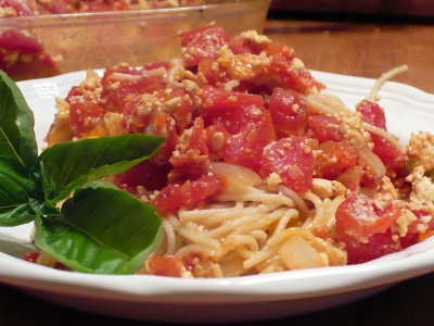 Gluten Free Version of Nana's Texas Spaghetti