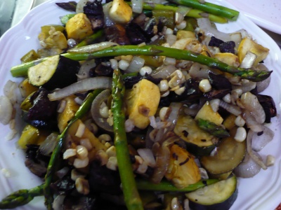 Gluten Free Roasted Vegetables over Brown Rice Recipe
