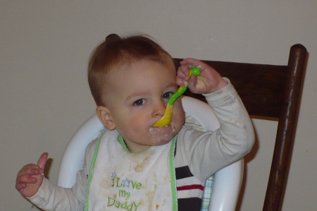David with his spoon