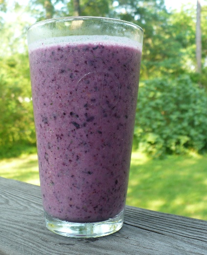 Minty Purple Peach Smoothie