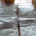 Bag of Gluten Free Bread Mix Ready to be Labeled